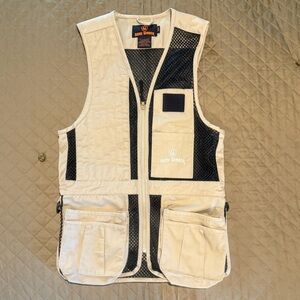 Game Winner Beige and Black Shooting Vest Size S/M
